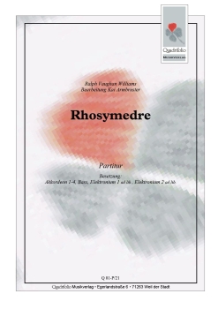 Rhosymedre - Partitur