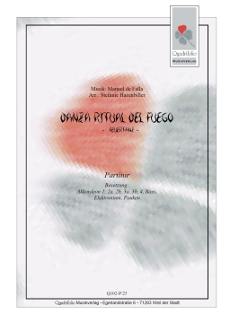 Danza Ritual Del Fuego (Feuertanz) - Partitur