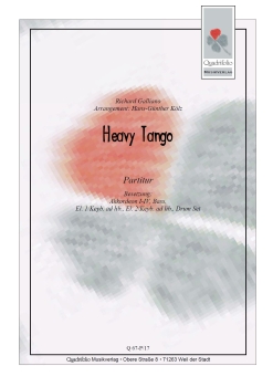 Heavy Tango - Partitur
