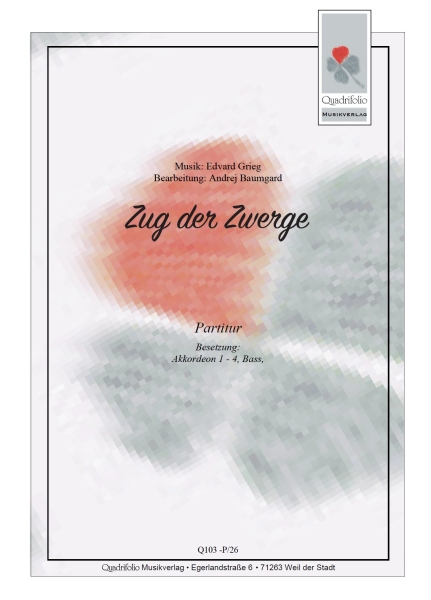 Zug der Zwerge - Partitur
